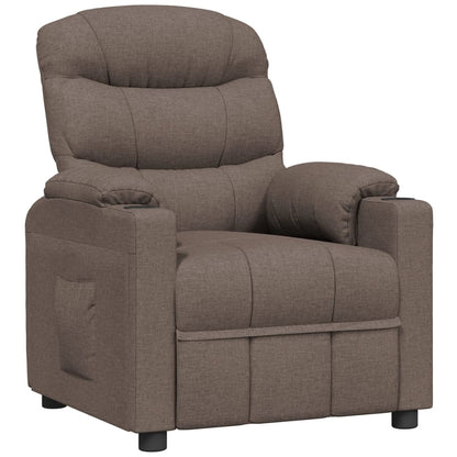 vidaXL Relaxsessel Taupe Stoff