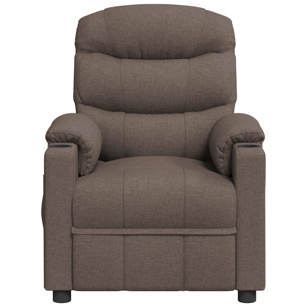 vidaXL Relaxsessel Taupe Stoff