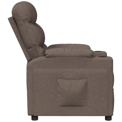 vidaXL Relaxsessel Taupe Stoff