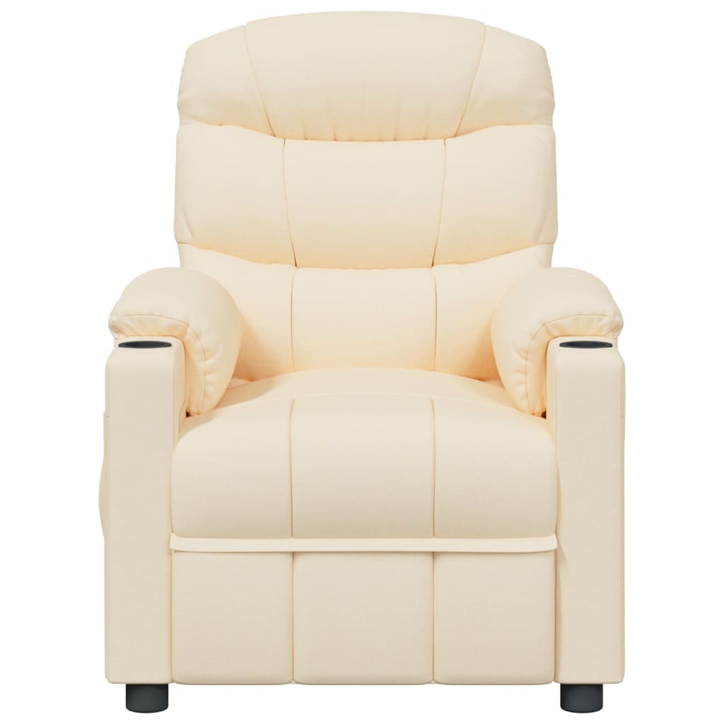 vidaXL Relaxsessel Creme Stoff