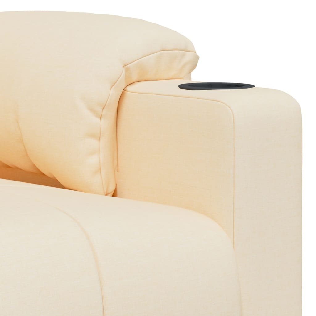 vidaXL Relaxsessel Creme Stoff