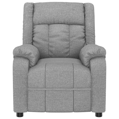 vidaXL Fauteuil relax Gris clair Tissu