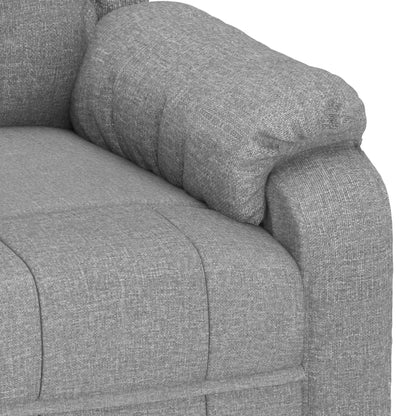 vidaXL Fauteuil relax Gris clair Tissu