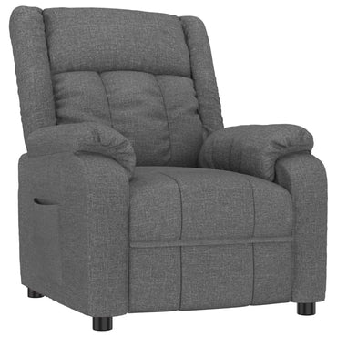 vidaXL Fauteuil de relaxation gris foncé en tissu