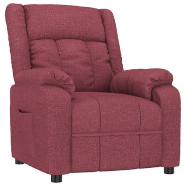 vidaXL Fauteuil relax Rouge bordeaux Tissu