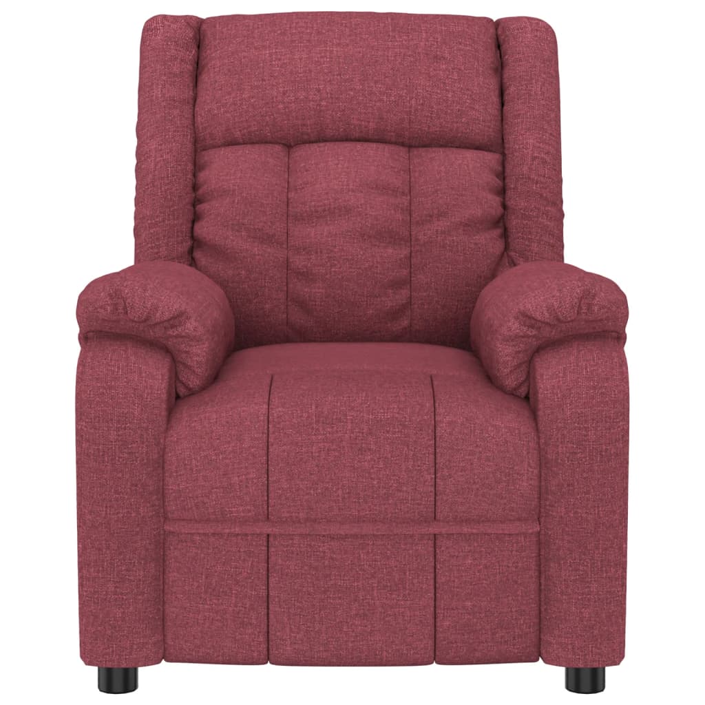vidaXL Fauteuil relax Rouge bordeaux Tissu
