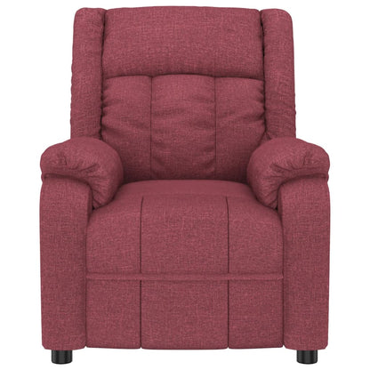 vidaXL Fauteuil relax Rouge bordeaux Tissu