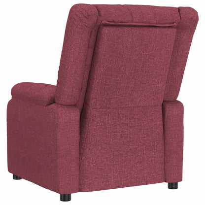 vidaXL Fauteuil relax Rouge bordeaux Tissu