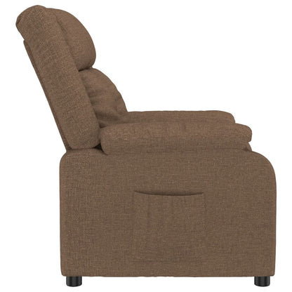 Fauteuil relax vidaXL marron tissu