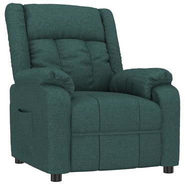 vidaXL Fauteuil relax vert foncé en tissu