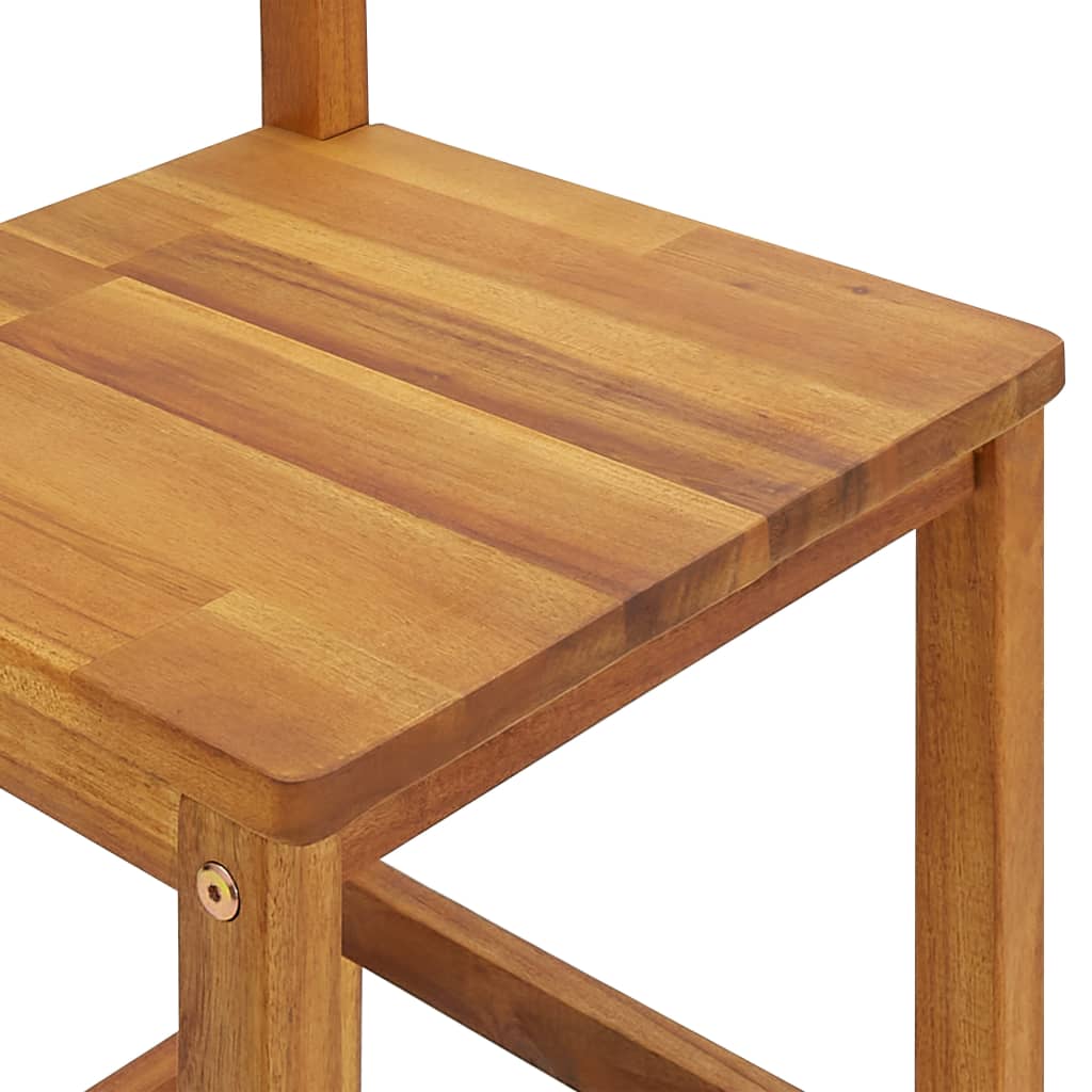 vidaXL Tabourets de bar 8 pcs Bois d'acacia massif