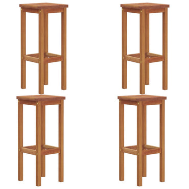 vidaXL Tabourets de bar 4 pcs Bois d'acacia massif