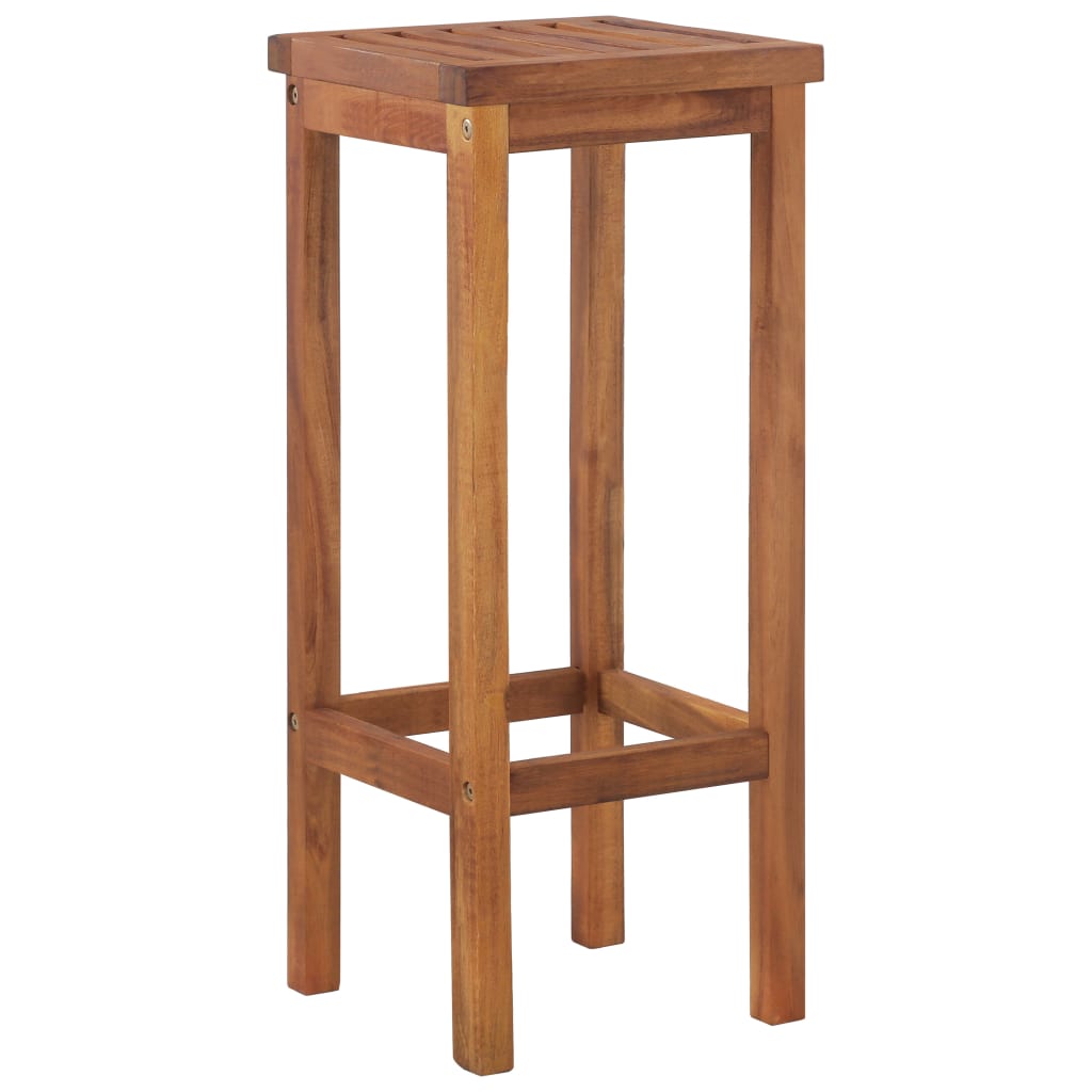 vidaXL Tabourets de bar 4 pcs Bois d'acacia massif