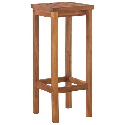 vidaXL Tabourets de bar 4 pcs Bois d'acacia massif