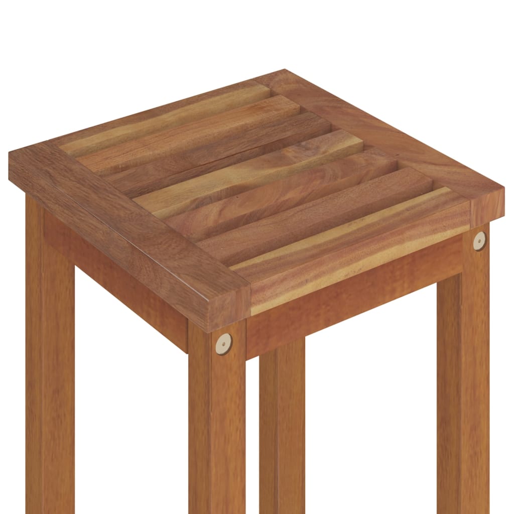 vidaXL Tabourets de bar 4 pcs Bois d'acacia massif
