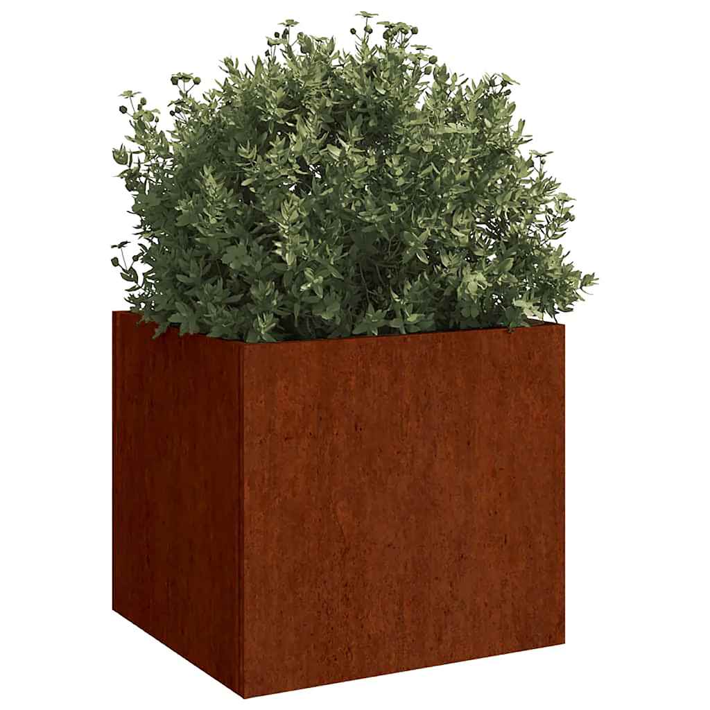vidaXL Jardinières 2 pcs 49x47x46 cm Acier Corten