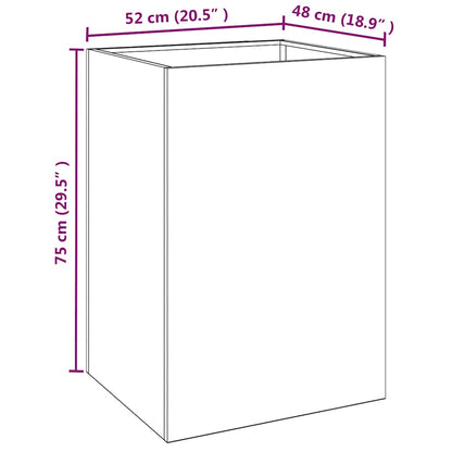 vidaXL Pflanzkübel 52x48x75 cm Cortenstahl