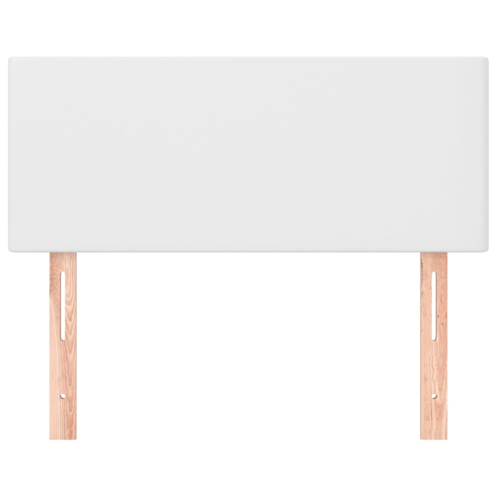 vidaXL Kopfteil Weiß 80x5x78/88 cm Kunstleder