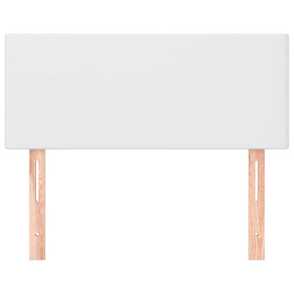 vidaXL Kopfteil Weiß 80x5x78/88 cm Kunstleder