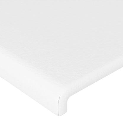 vidaXL Kopfteil Weiß 80x5x78/88 cm Kunstleder