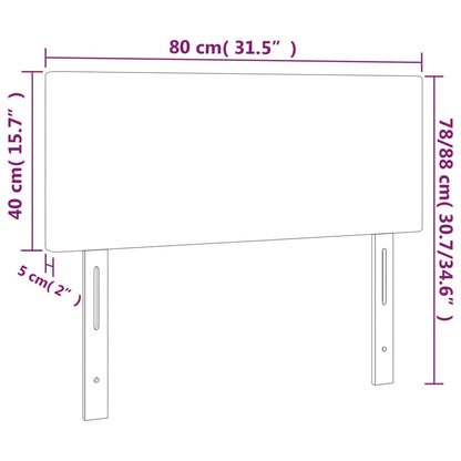 vidaXL Kopfteil Cappuccino-Braun 80x5x78/88 cm Kunstleder