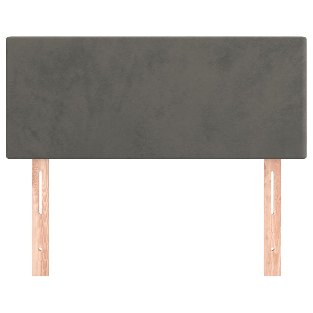 vidaXL Kopfteil Dunkelgrau 80x5x78/88 cm Samt