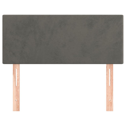vidaXL Kopfteil Dunkelgrau 80x5x78/88 cm Samt