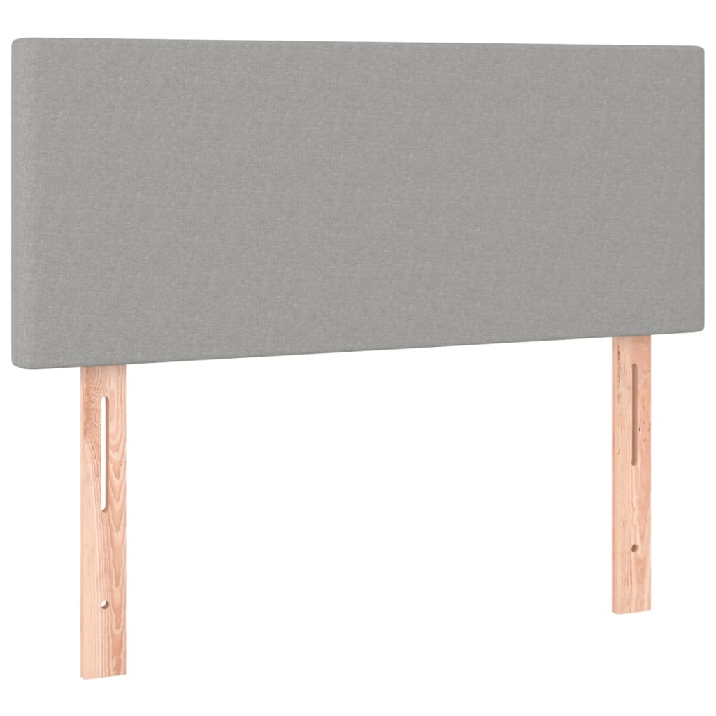 vidaXL Kopfteil Hellgrau 90x5x78/88 cm Stoff