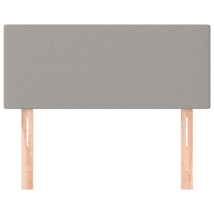 vidaXL Kopfteil Hellgrau 90x5x78/88 cm Stoff