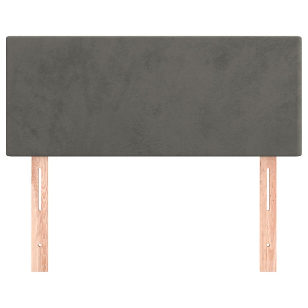 vidaXL Kopfteil Dunkelgrau 90x5x78/88 cm Samt