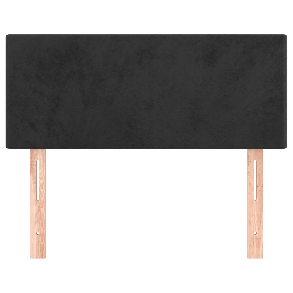 vidaXL Kopfteil Schwarz 90x5x78/88 cm Samt