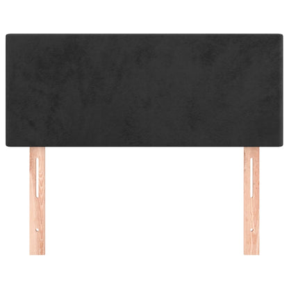 vidaXL Kopfteil Schwarz 90x5x78/88 cm Samt