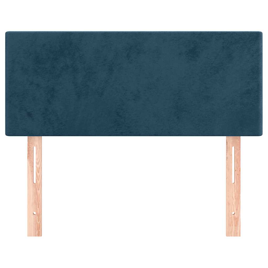 vidaXL Kopfteil Dunkelblau 90x5x78/88 cm Samt