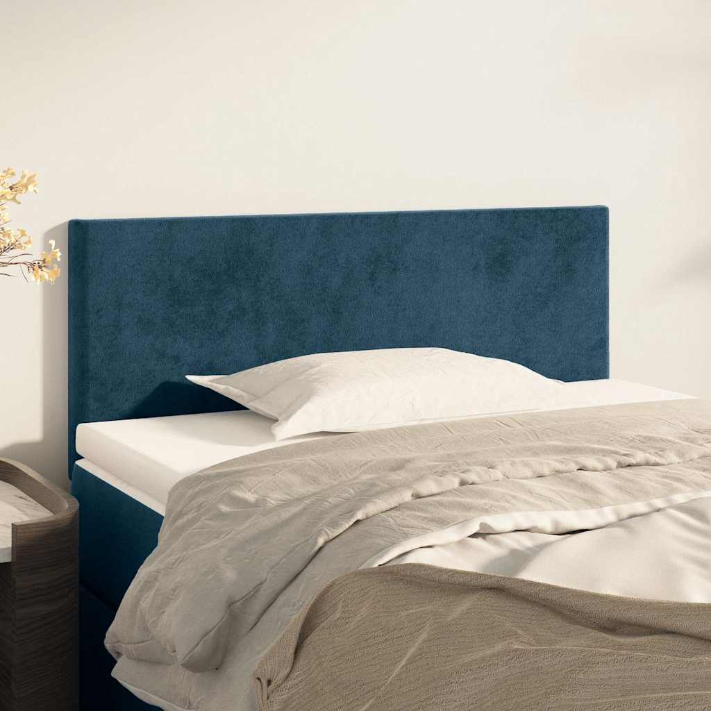 vidaXL Kopfteil Dunkelblau 90x5x78/88 cm Samt