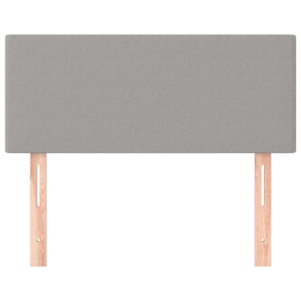 vidaXL Kopfteil Hellgrau 100x5x78/88 cm Stoff