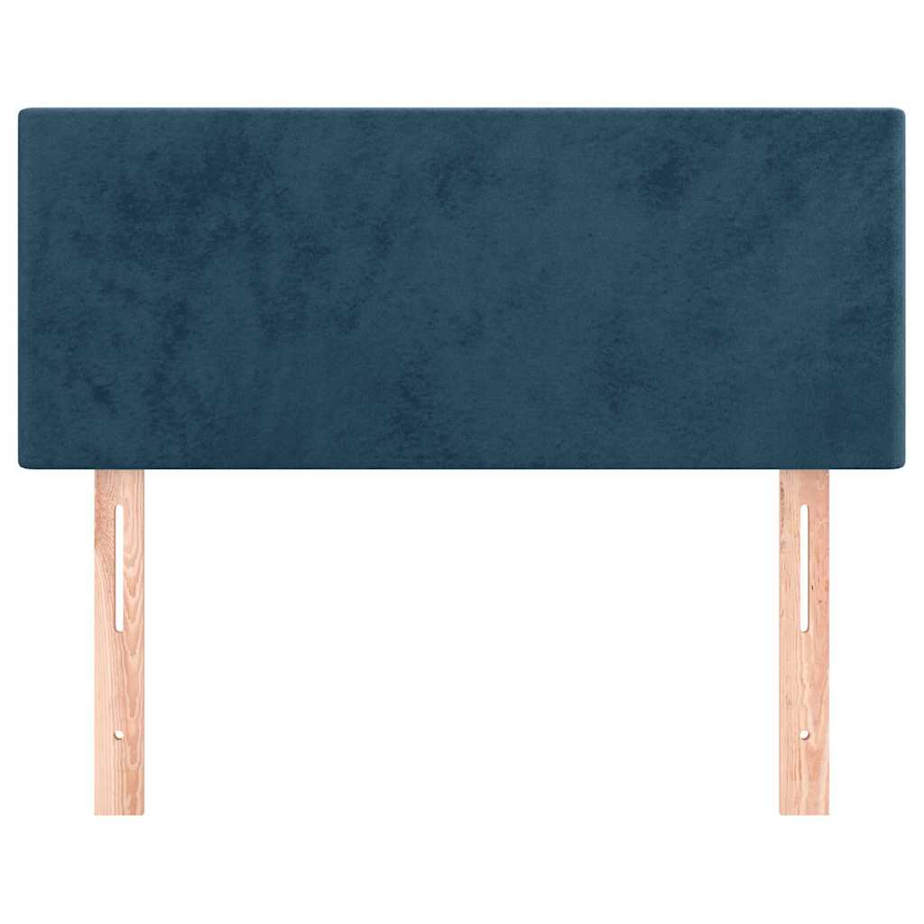 vidaXL Kopfteil Dunkelblau 100x5x78/88 cm Samt