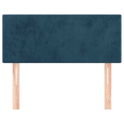 vidaXL Kopfteil Dunkelblau 100x5x78/88 cm Samt