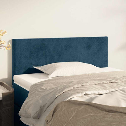 vidaXL Kopfteil Dunkelblau 100x5x78/88 cm Samt