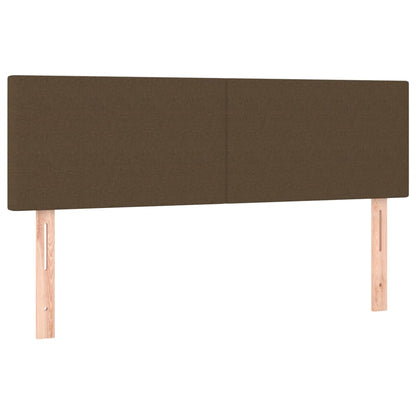 vidaXL Têtes de lit 2 pcs Marron foncé 72x5x78/88 cm Tissu