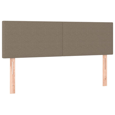 vidaXL Kopfteile 2 Stk. Taupe 72x5x78/88 cm Stoff