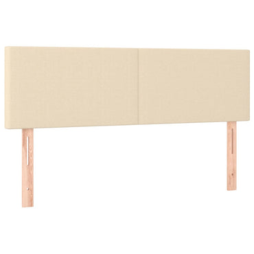 vidaXL Kopfteile 2 Stk. Creme 72x5x78/88 cm Stoff