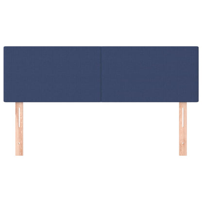 vidaXL Kopfteile 2 Stk. Blau 72x5x78/88 cm Stoff