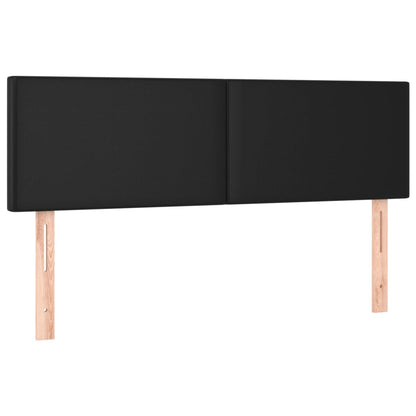 vidaXL Kopfteile 2 Stk. Schwarz 72x5x78/88 cm Kunstleder