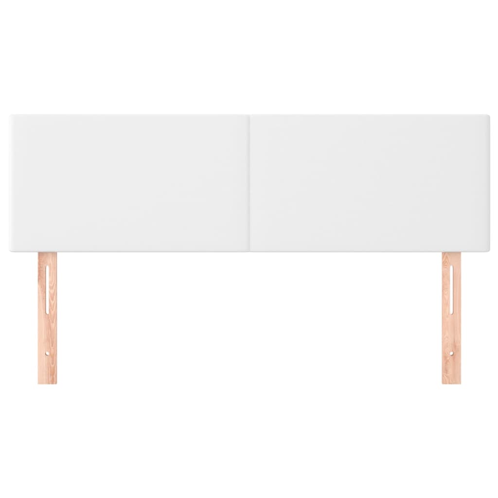 vidaXL Kopfteile 2 Stk. Weiß 72x5x78/88 cm Kunstleder