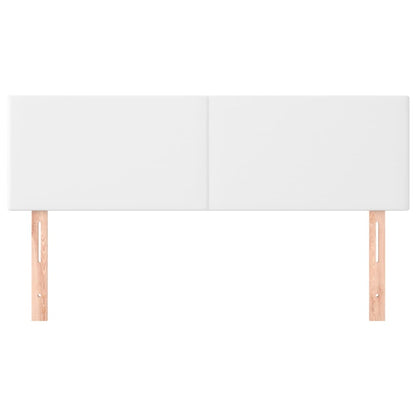 vidaXL Kopfteile 2 Stk. Weiß 72x5x78/88 cm Kunstleder