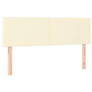 vidaXL Kopfteile 2 Stk. Creme 72x5x78/88 cm Kunstleder