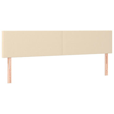 vidaXL Kopfteile 2 Stk. Creme 80x5x78/88 cm Stoff