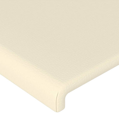 vidaXL Kopfteile 2 Stk. Creme 80x5x78/88 cm Kunstleder
