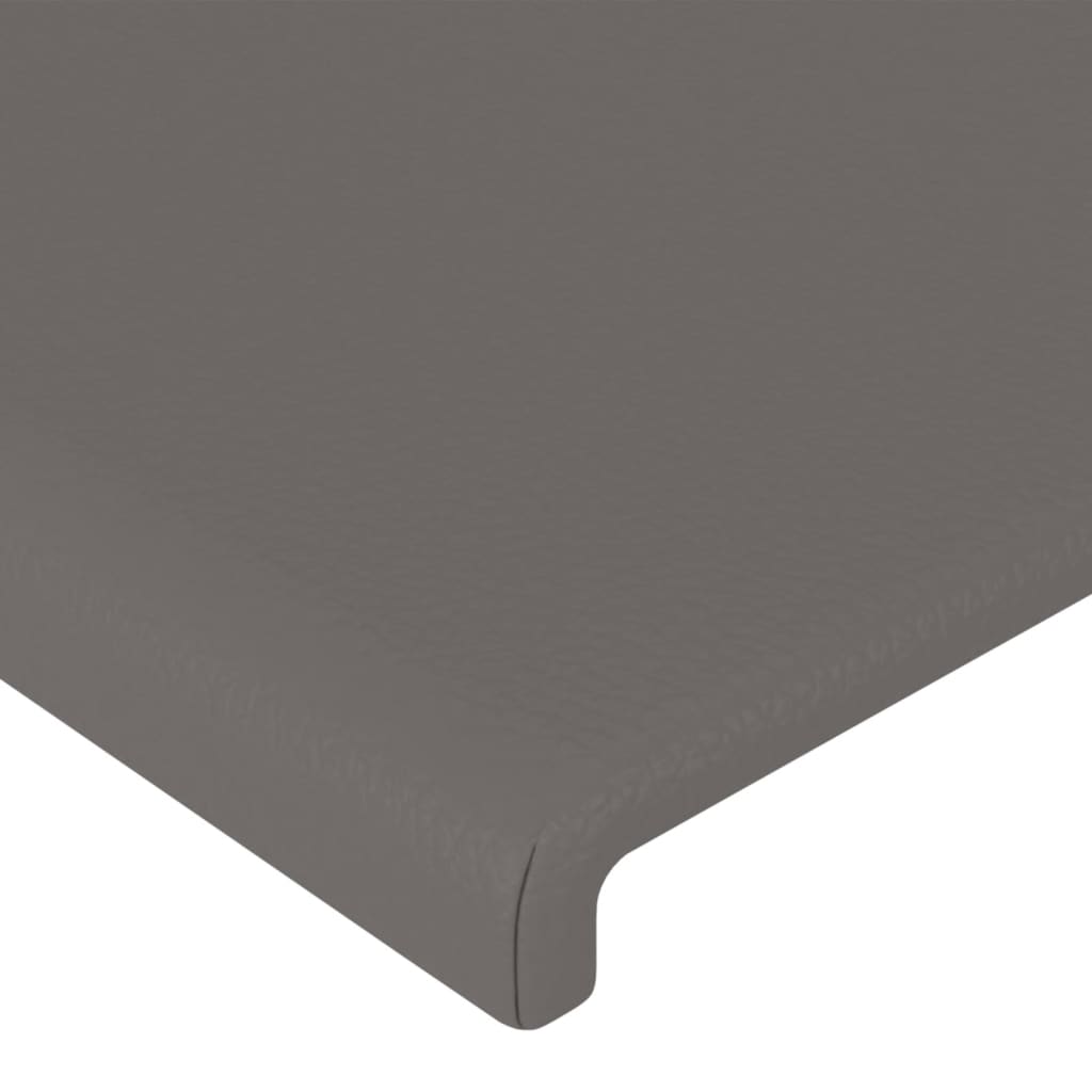 vidaXL Kopfteile 2 Stk. Grau 80x5x78/88 cm Kunstleder