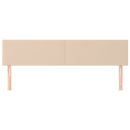 vidaXL Kopfteile 2 Stk. Cappuccino-Braun 80x5x78/88 cm Kunstleder